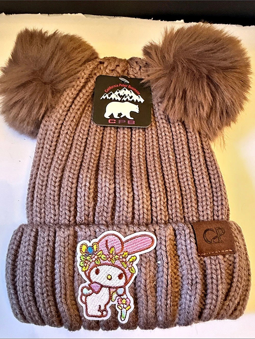 Sanrio My Melody Brown Pom Hat NWT
